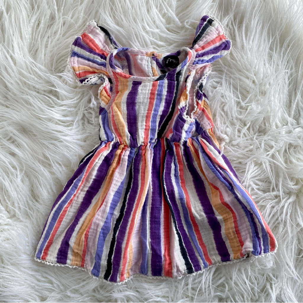 Art Class Target Toddler Girls Striped Summer Dress Size 12m